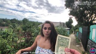 Forró latin amerikai fiatalasszony egy dollárért kap baszást
